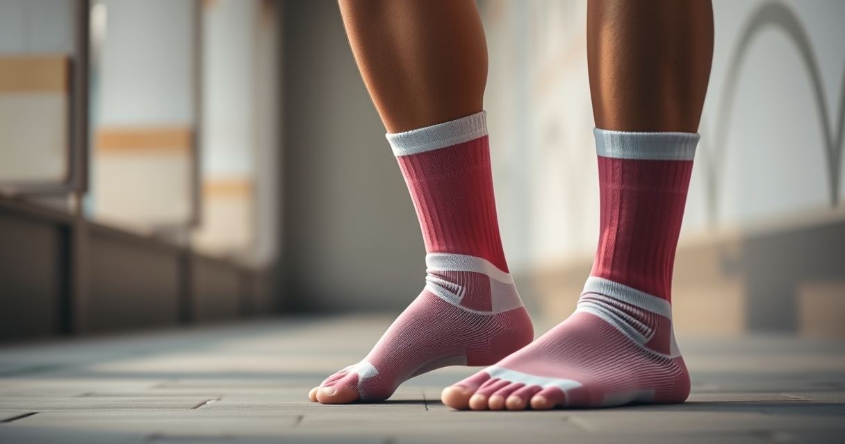 Strategie per giornate intense in piedi — Indossare calze a compressione graduata per prevenire il gonfiore